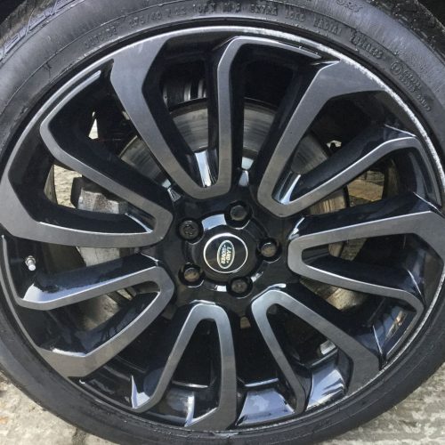 Car Wheel Spray Painting Refurbishment Before Bromley